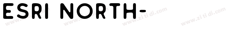 esri north字体转换